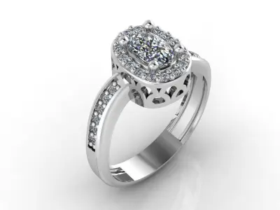 Mini Set Ring Pendant Earrings STL 3DM Womens Jewelry 3D print model