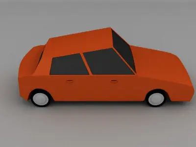Car Toy Low-poly 3D model
