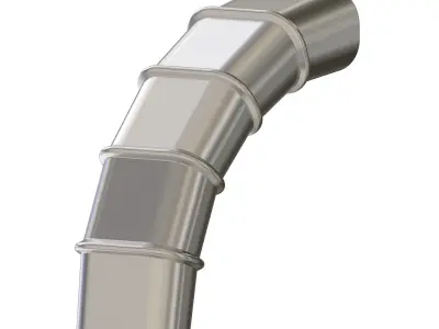 HVAC Oval Elbow Air Duct 3D print model