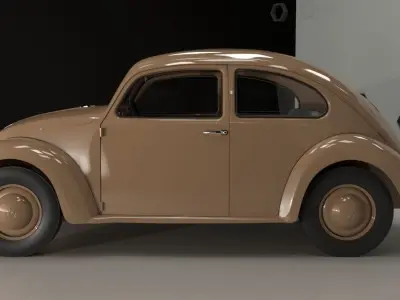 Volkswagen beetle 40s - 50s 3D model