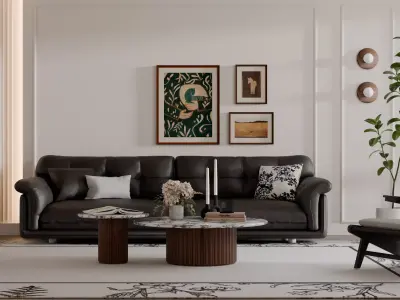 Medieval-style living room 3D model