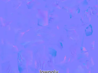 Realistic Fluffy Cat 3D Model with PBR Textures Low-poly 3D model