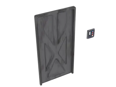 Black Spire Outpost Door 1 1-12 scale Blackseries  Free 3D print model