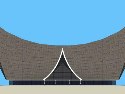 The Minangkabau House 3D print model