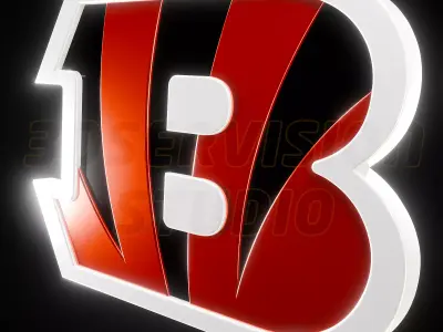 Cincinnati Bengals logo - Cinematic - 3D print 3D model