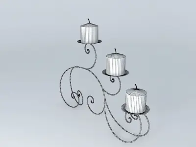 decoration candlestick Free 3D model