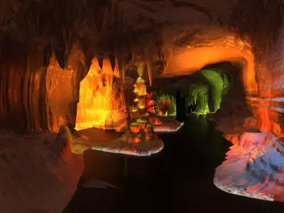 Karst Cave 3D model