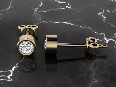 Jewelry Earring 3D print model shop