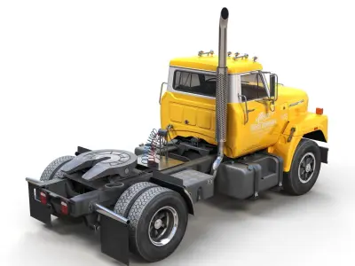 International Fleetstar daycab semitruck Low-poly 3D model