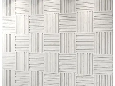 Lithos Design marble wall panel Barcode Zero 3D model
