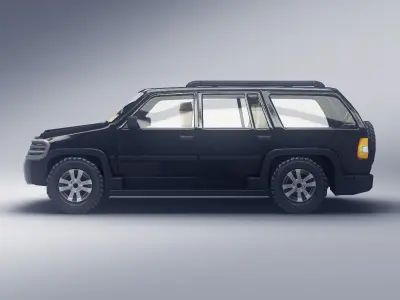 SUV 3 Low-poly 3D model