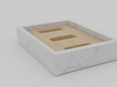 Soap Dish Low-poly 3D model Low-poly 3D model Low-poly 3D model