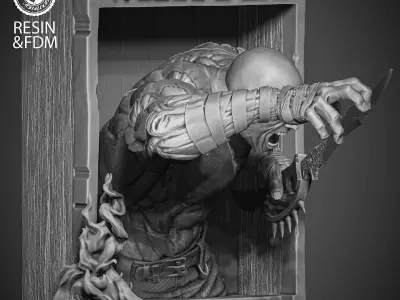 Wicked Marvel Drax Poster Bust 3D print model