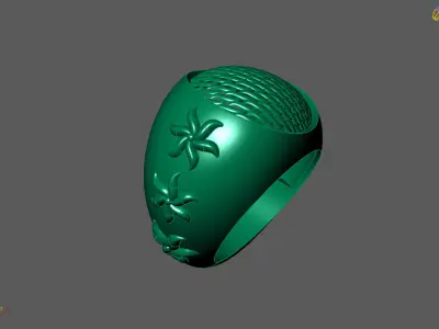 Plain Ring Women Ready STL 3DM Models Womens Rings 3D models 3D print model 24