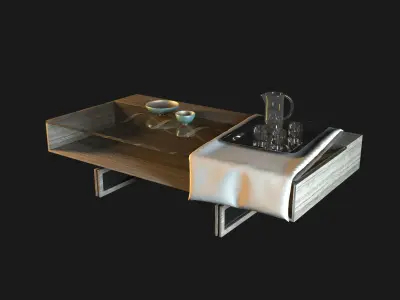 Linley Table Decorative Set 3D model