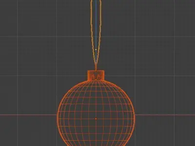 A ball toy for a Christmas tree Free 3D model