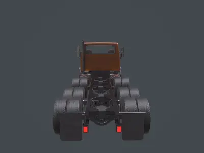 Big truck Low-poly 3D model
