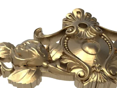 decorative pattern ready for 3D printing 3D model 45