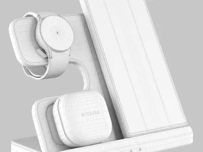 Power Bank and Samsung Set 3D model