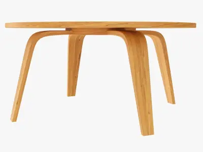 Round coffee table 02 3D model