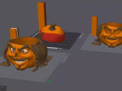 Jack Sparrow Pumpkin - Decor  and Candy Bowl Versions 3D print model