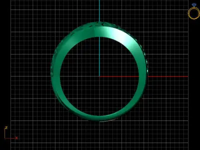 Fancy Womens Rings Plain Rings Ready STL 3DM Models Rings 3D print model 38