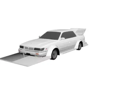 bosozoku nissan altima Low-poly 3D model