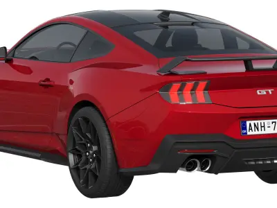 Mustang GT 2023 3D model