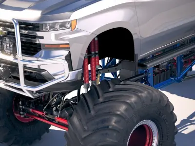 Chevrolet Silverado Monster Truck CG 2019 3D model