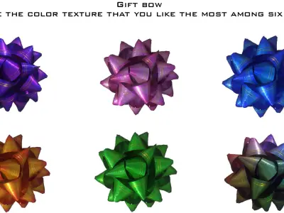 GIFT BOW 4 Low-poly 3D model