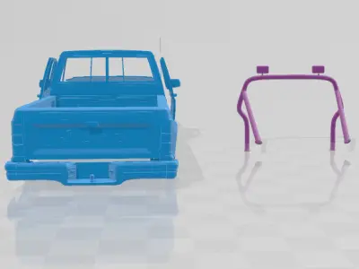 Jeep Comanche MJ 1984 - Body Car STL Model 3D print model