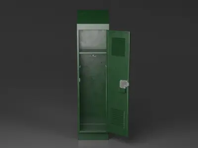 Modular Dial Locker Pack Low-poly 3D model