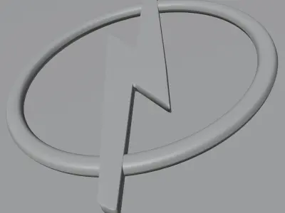 Opel emblem Low-poly 3D model