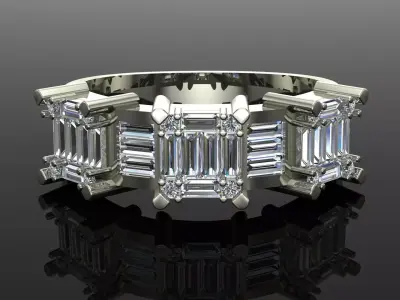 women ring 3D print model