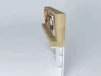 Kit 414 Panel Inclined Shelves By Alex Marques Free 3D model