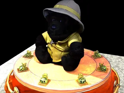 Chinese teddy bear 3D model