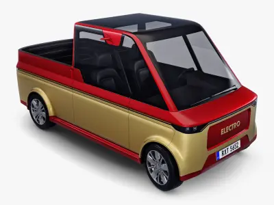 Generic Compact City Pick-Up M 1 3D model