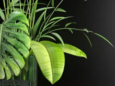 Decorative vase set 3D model