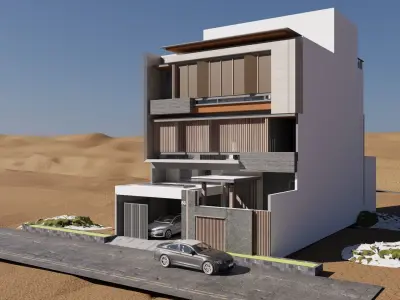 3D EXTERIOR MODERN 3D model