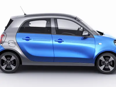 Smart EQ Forfour 2020 3D model