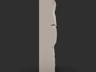 Fortress Stone Wall Section 3D print model