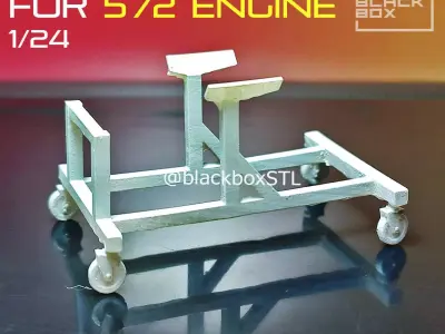 572 Engine Display base 1-24th 3D print model