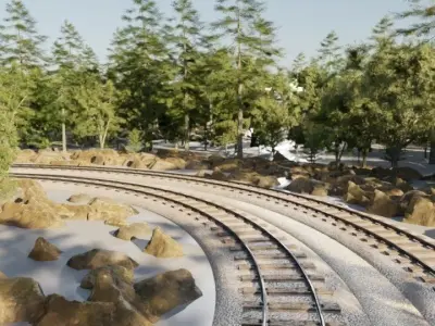 Flex Road Generator - Demo Free 3D model