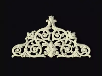 Central decor ornament for furniture 3D model 941