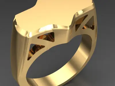 Luxury Men Rings Designs 4MR058 3D print model