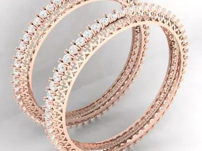 Eternal Grace Bangles 3D print model