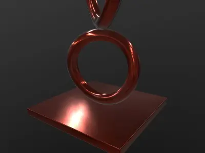 Candle Stick 3D Model AR VR Low-poly 3D model