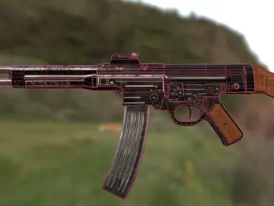 StG-44 Sturmgewehr-44 MP-44 Low-poly 3D model