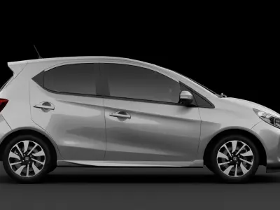 Honda Brio RS 2020 With Interior HQ Low Poly Low-poly 3D model