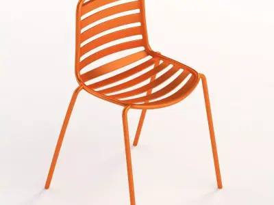 Enea Lts Street Armless Chair By Estudi Manel Molina 3D model